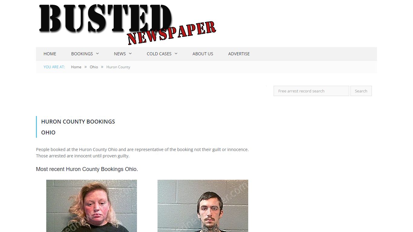 Huron County, OH Mugshots - BUSTEDNEWSPAPER.COM